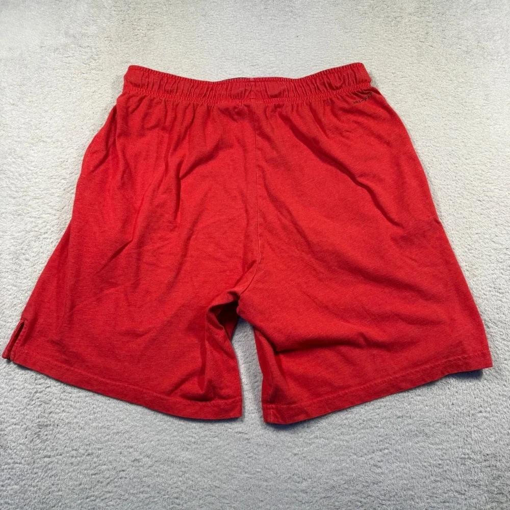 Nike Dri-FIT Jersey Athletic Shorts Running‎ Training Gym Activewear Red Large